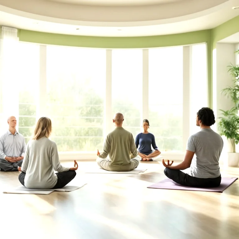 Grupo de estudio espiritual en naturaleza